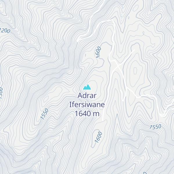 Map of Adrar Ifersiwane