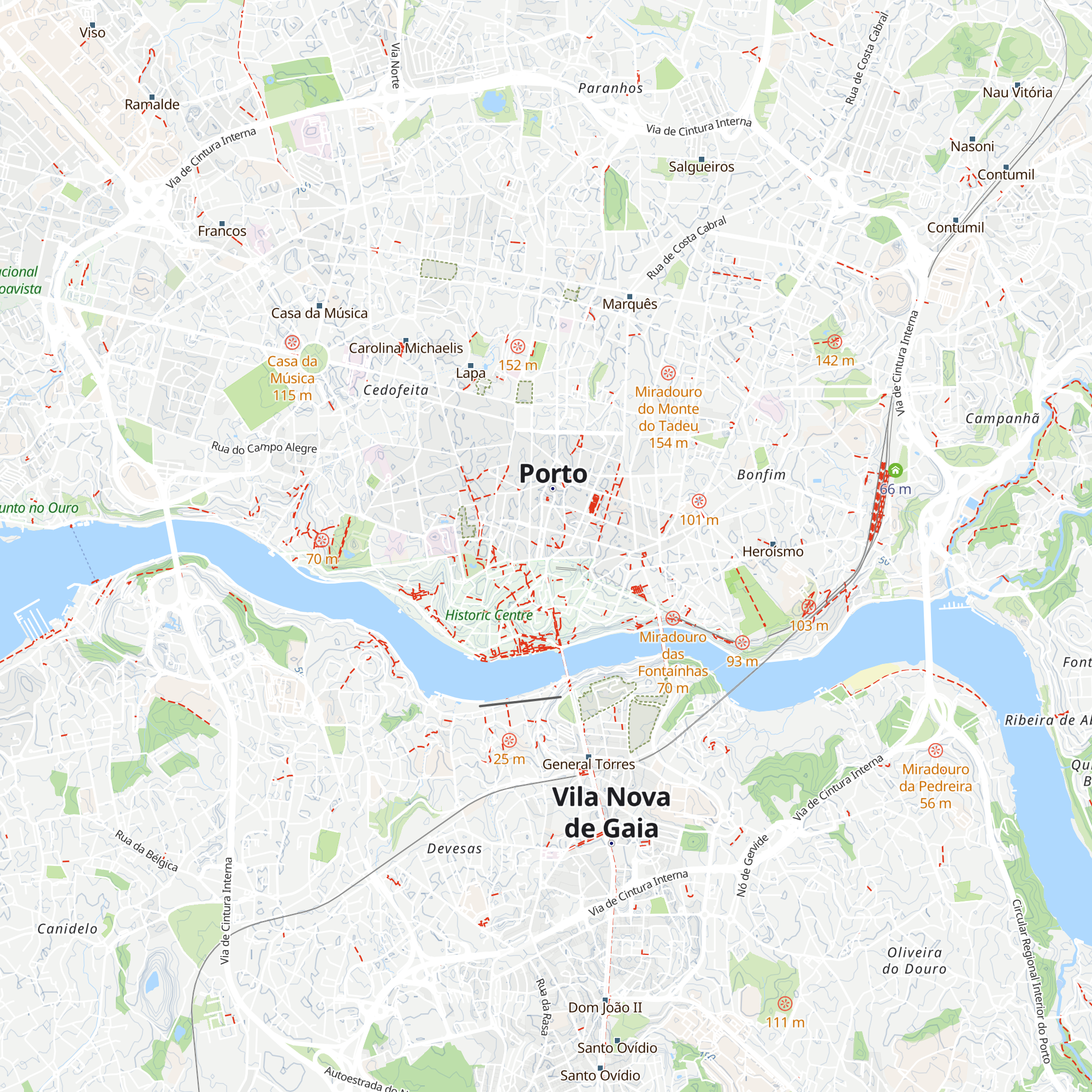 Official Porto Tourism Information Point (Aliados) map