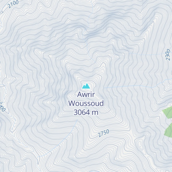 Map of Awrir Woussoud