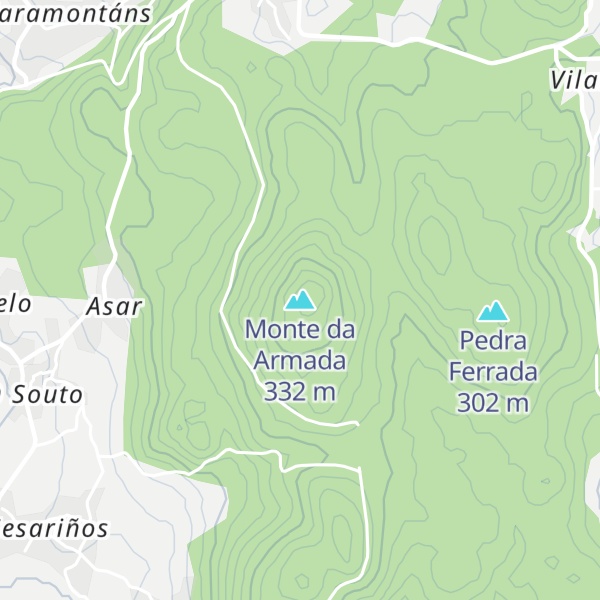 Map of Monte da Armada