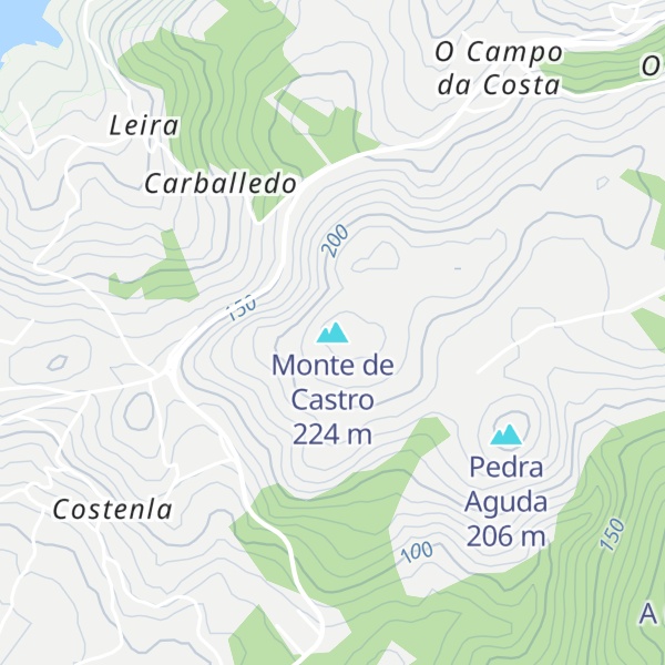 Map of Monte de Castro