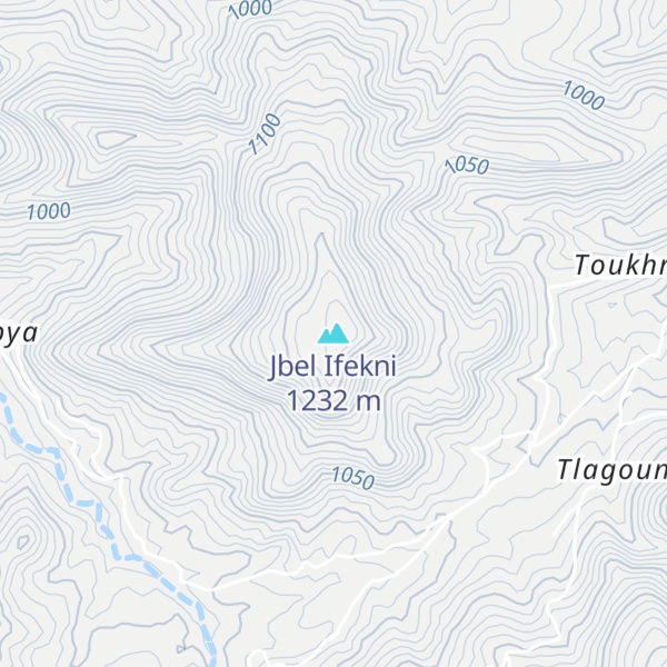 Map of Jbel Ifekni
