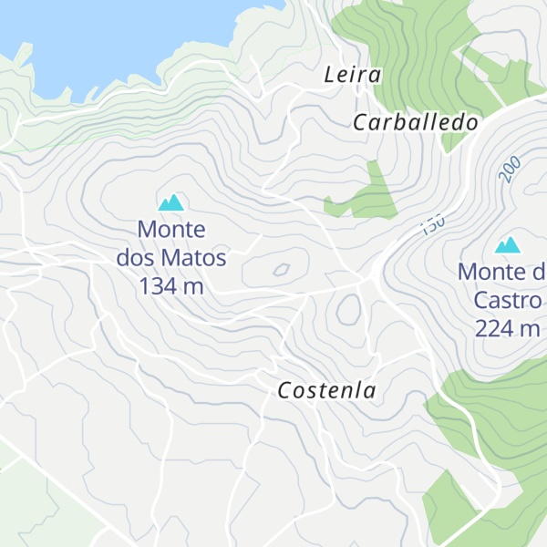 Map of Monte da Mina