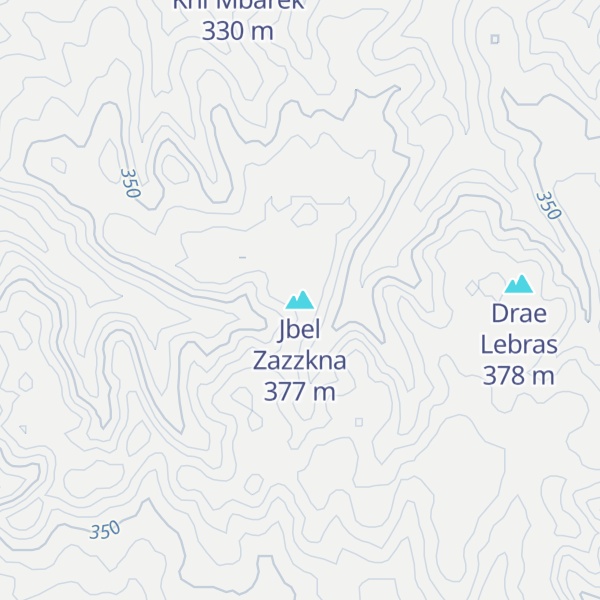 Map of Jbel Zazzkna