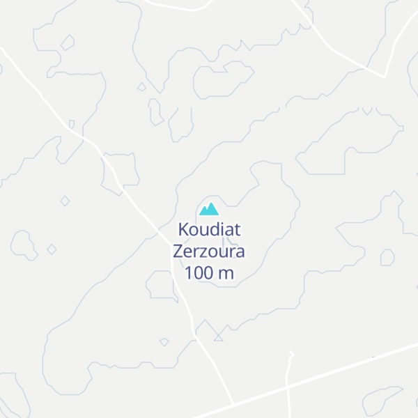 Map of Koudiat Zerzoura