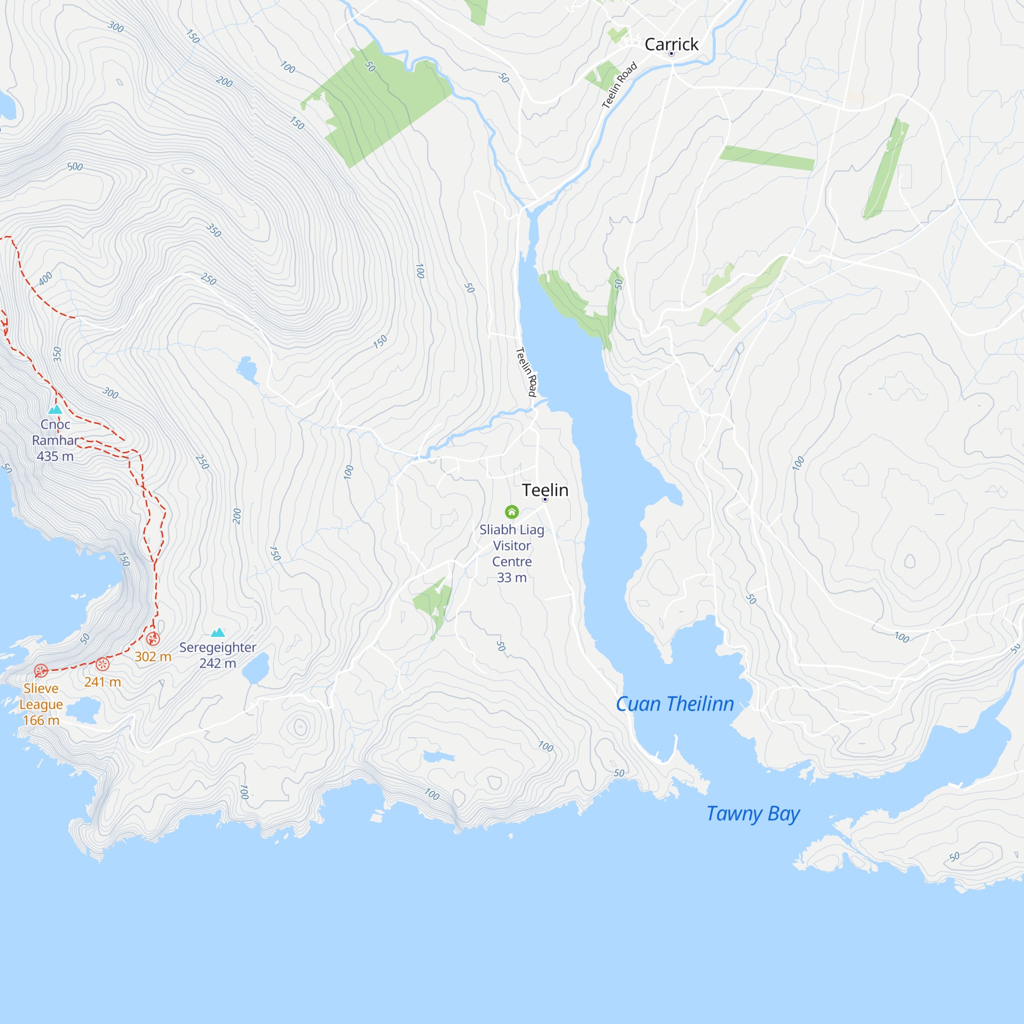 Sliabh Liag Visitor Centre map