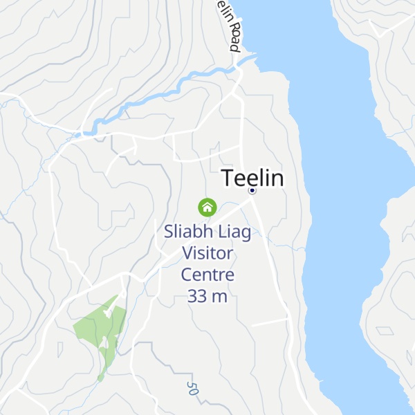 Map of Sliabh Liag Visitor Centre