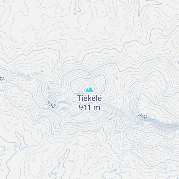 Map of Tiékélé