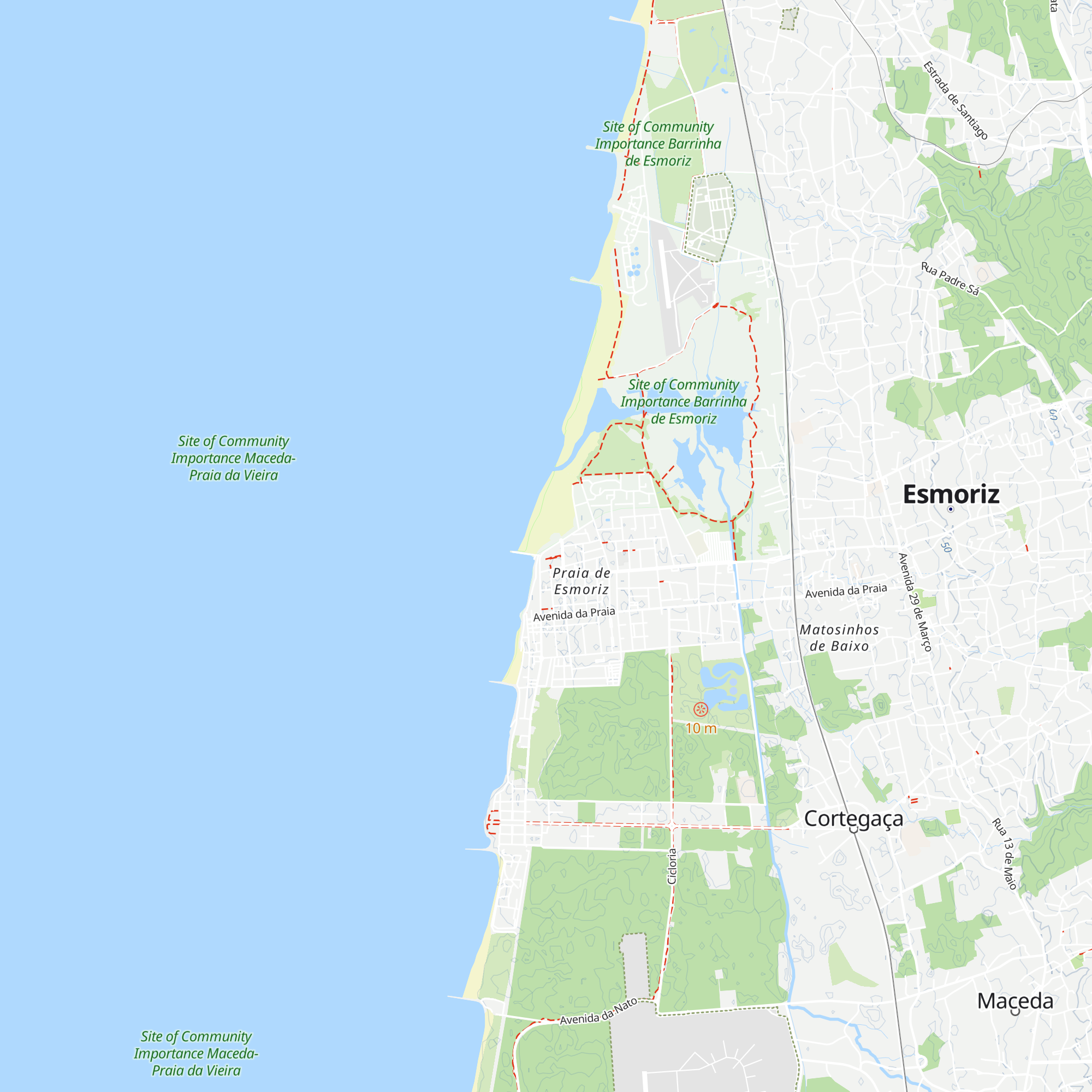 Posto de Turismo de Esmoriz map