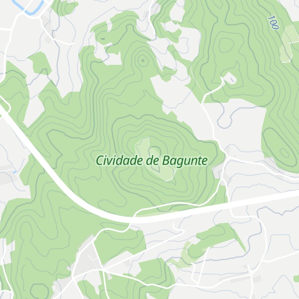 Map of Cividade de Bagunte