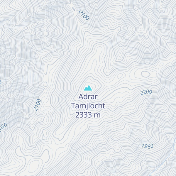 Map of Adrar Tamjlocht