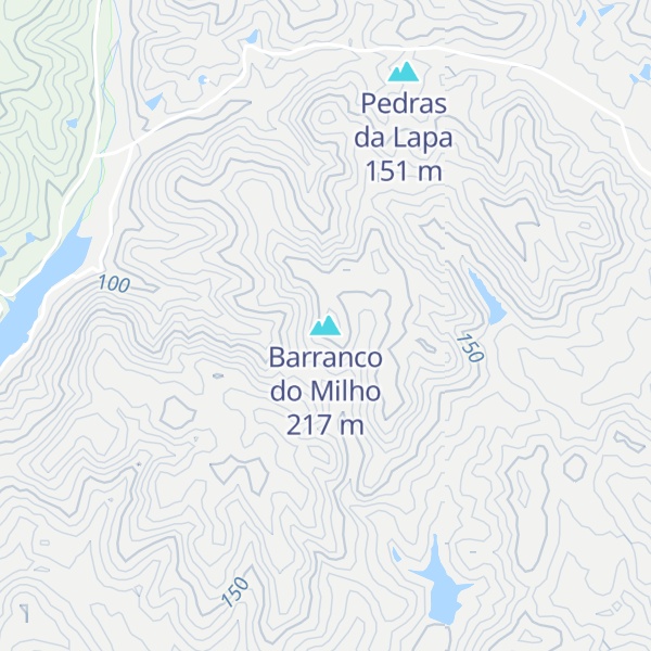 Map of Barranco do Milho