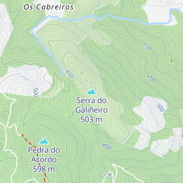 Map of Serra do Galiñeiro