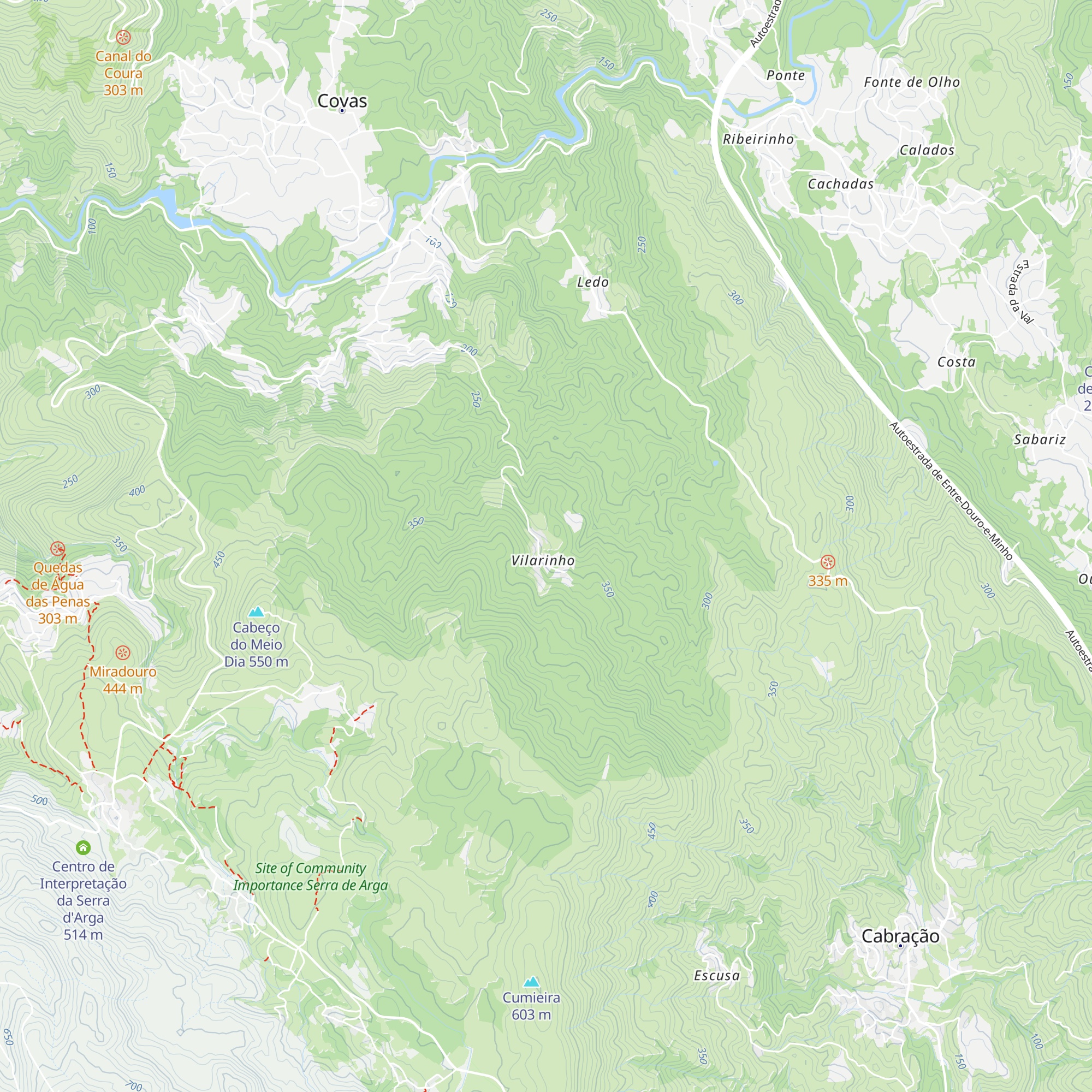 Fonte de Vilarinho map
