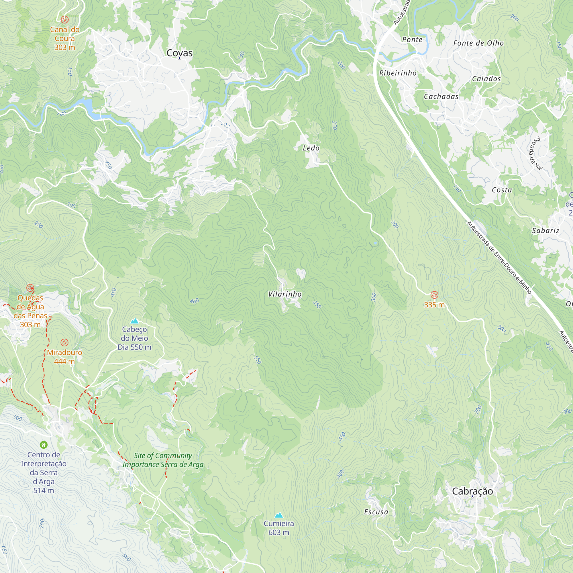 Fonte de Vilarinho map