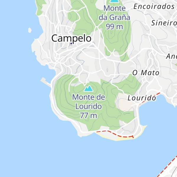 Map of Monte de Lourido