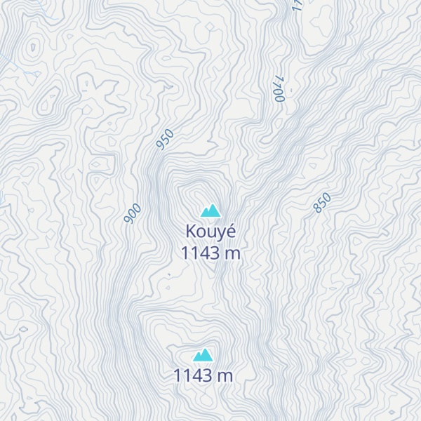 Map of Kouyé