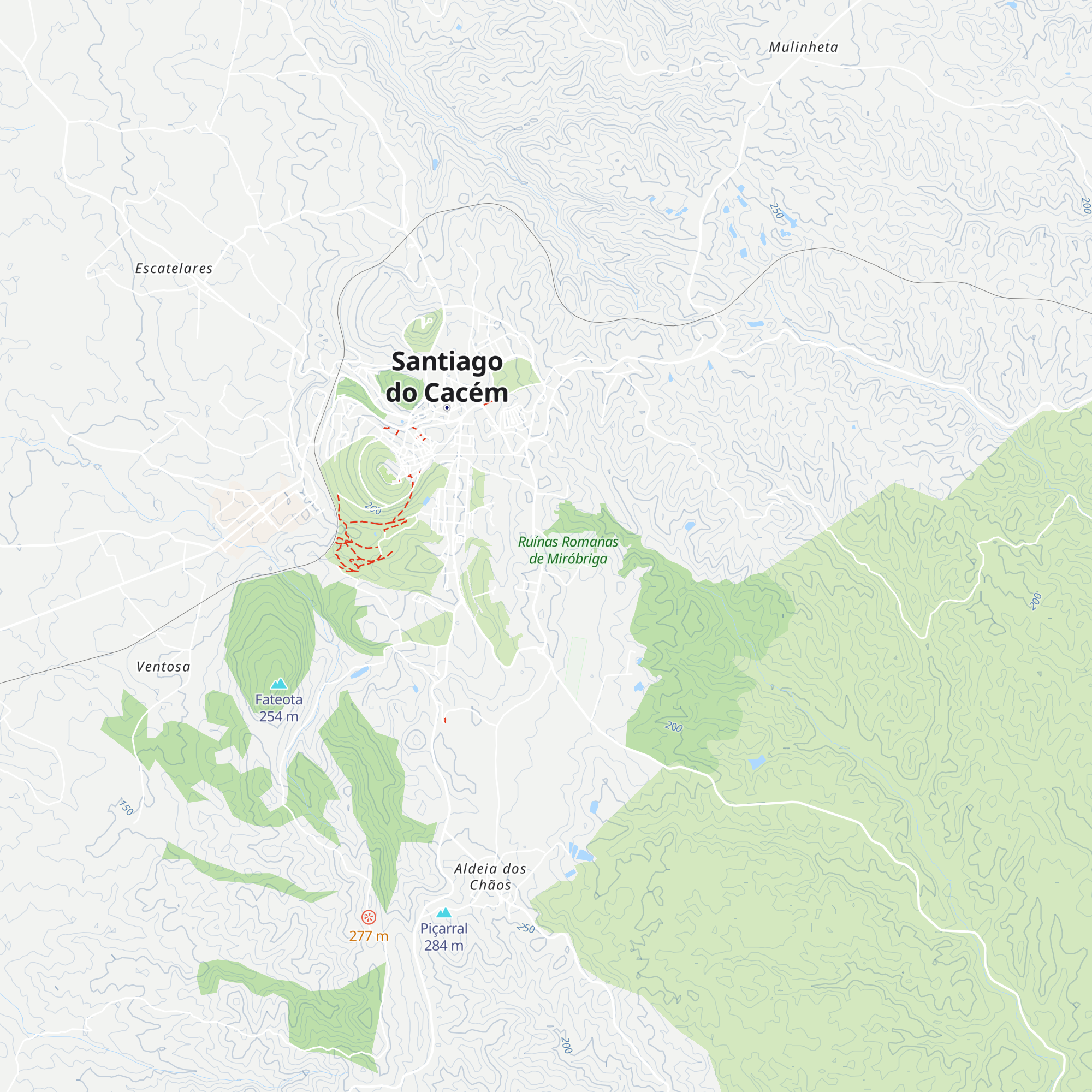 Centro de Acolhimento e Interpretação para a explicação do complexo de Miróbriga map