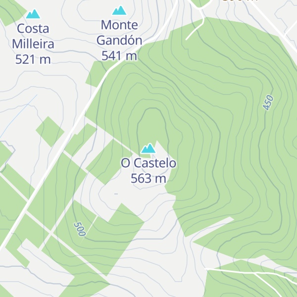 Map of O Castelo