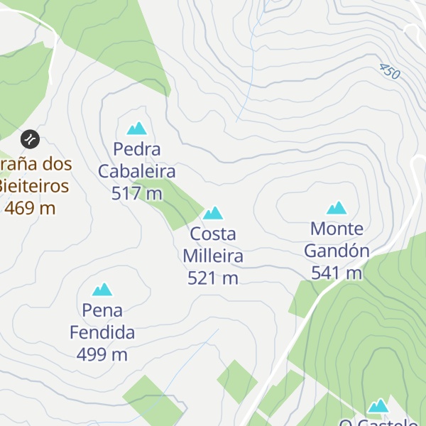 Map of Costa Milleira