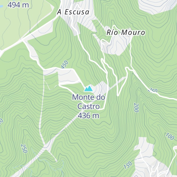 Map of Monte do Castro