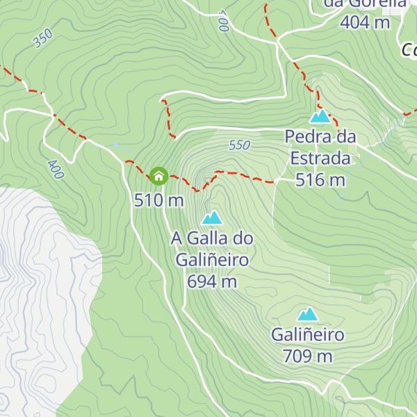 Map of O Penedo da Faladoura