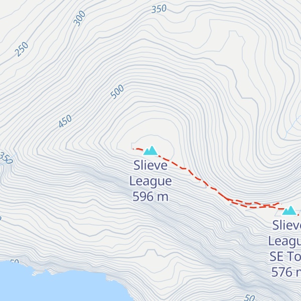 Map of Slieve League