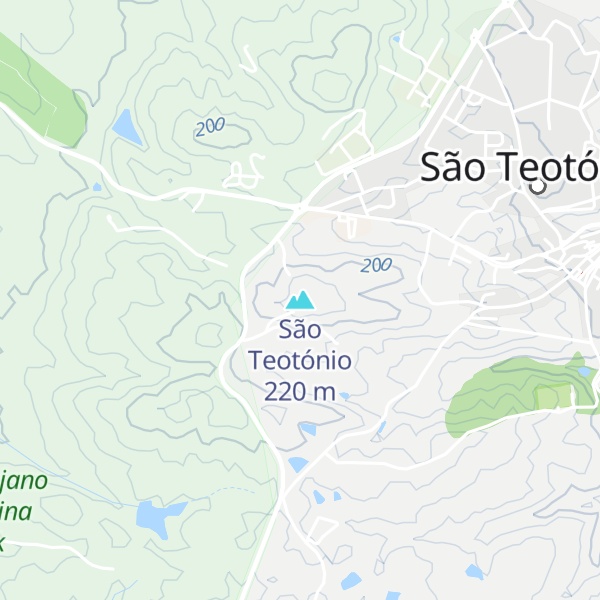 Map of São Teotónio