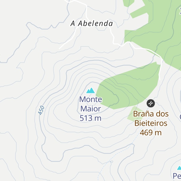 Map of Monte Maior