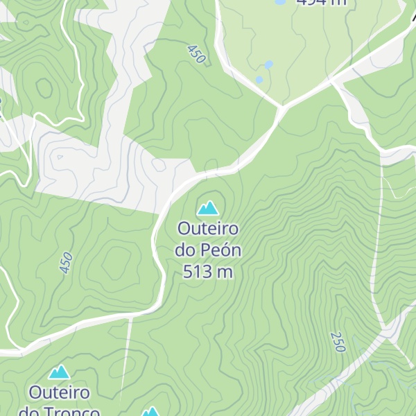 Map of Outeiro do Peón