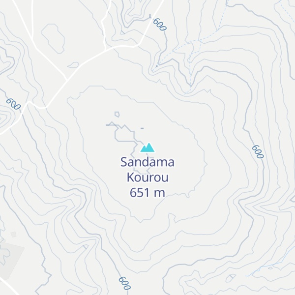 Map of Sandama Kourou
