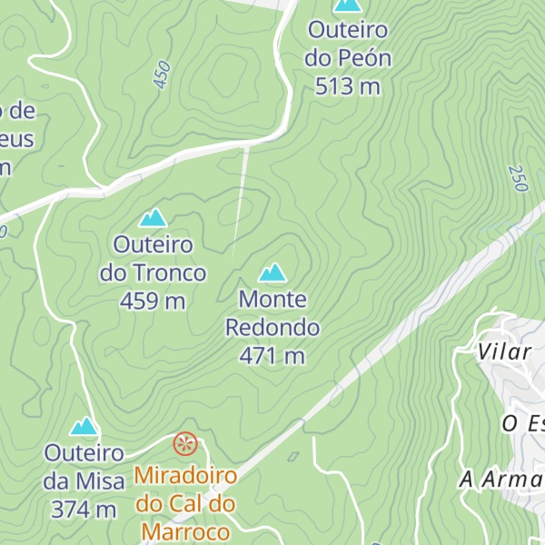 Map of Monte Redondo