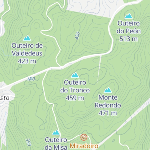 Map of Outeiro do Tronco