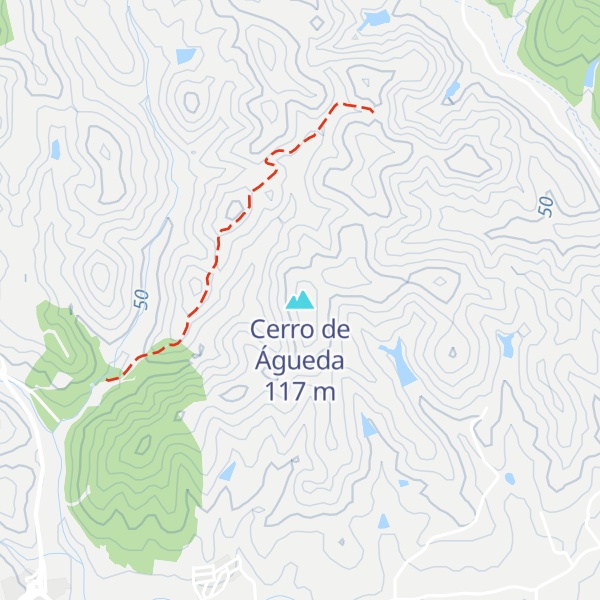 Map of Cerro de Águeda