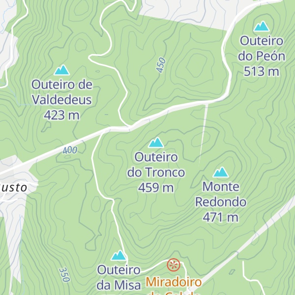 Map of Outeiro da Xesta