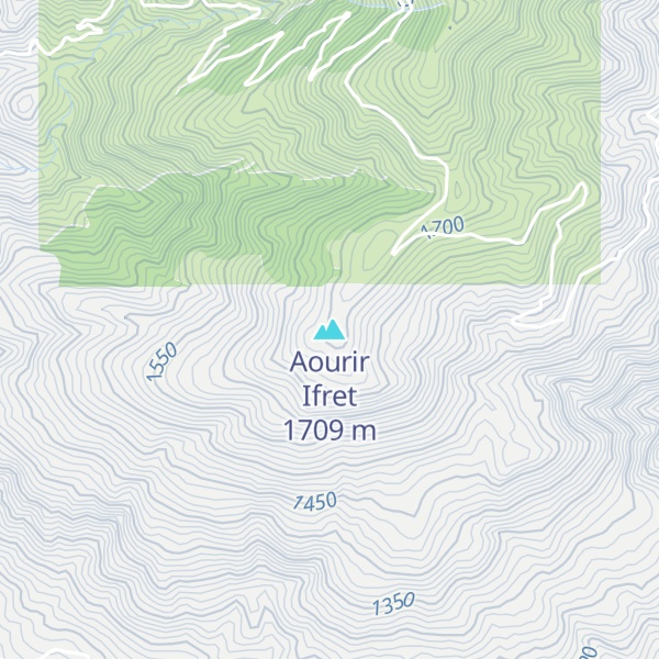 Map of Aourir Ifret