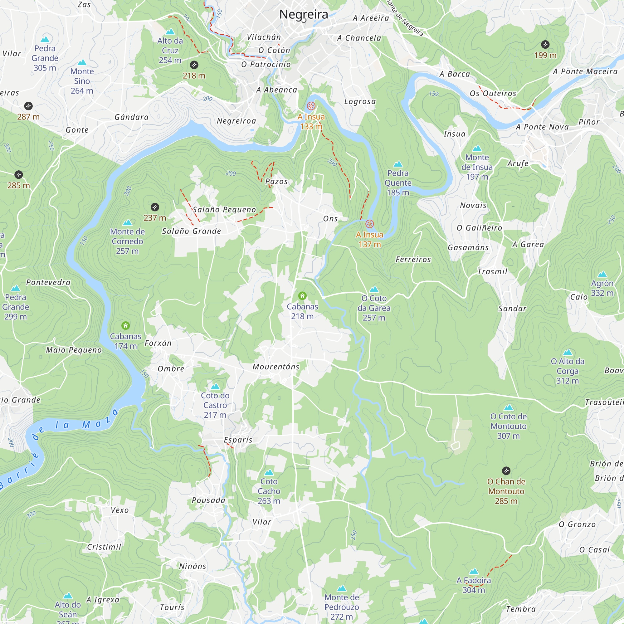 Cabanas de Fóra map