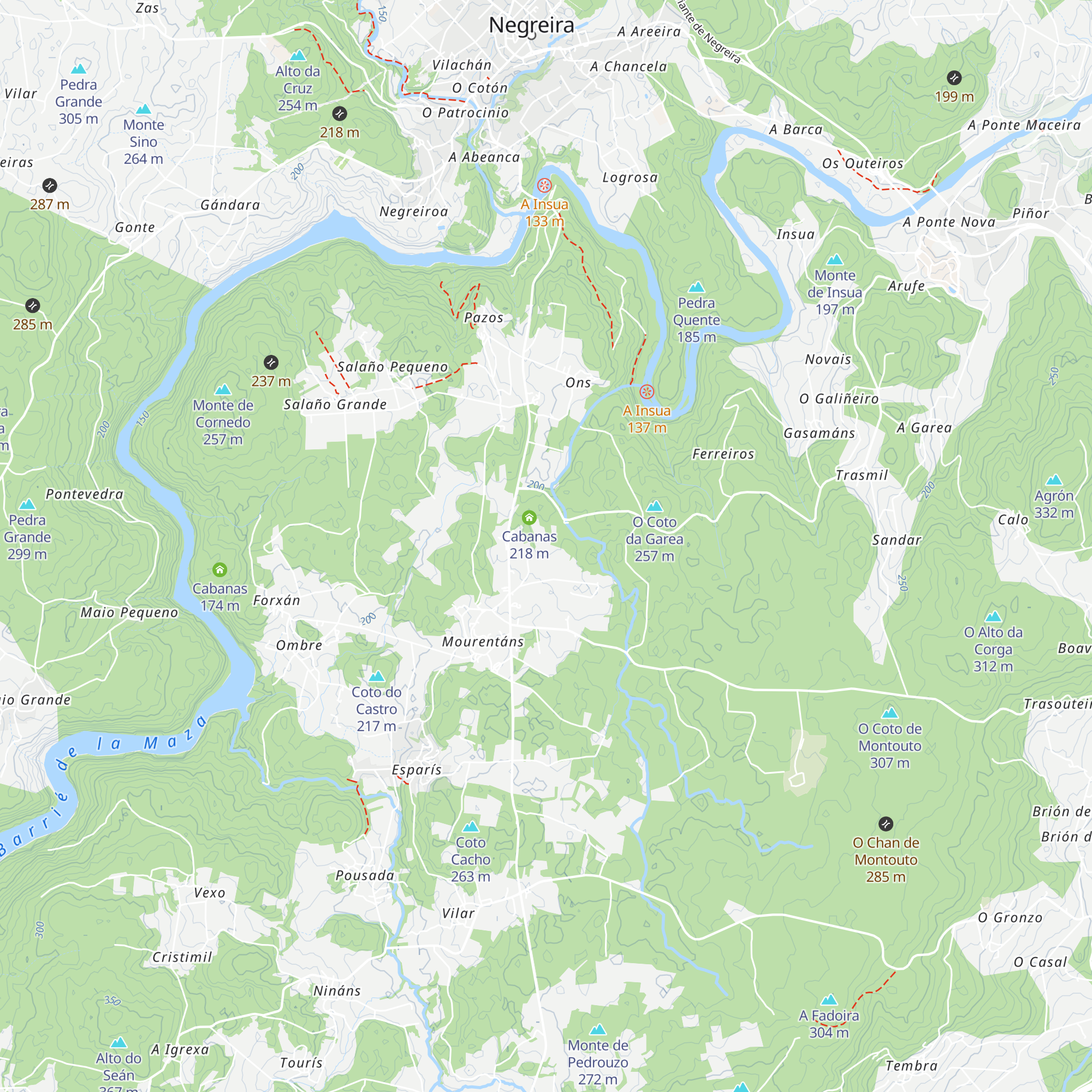 Cabanas de Fóra map