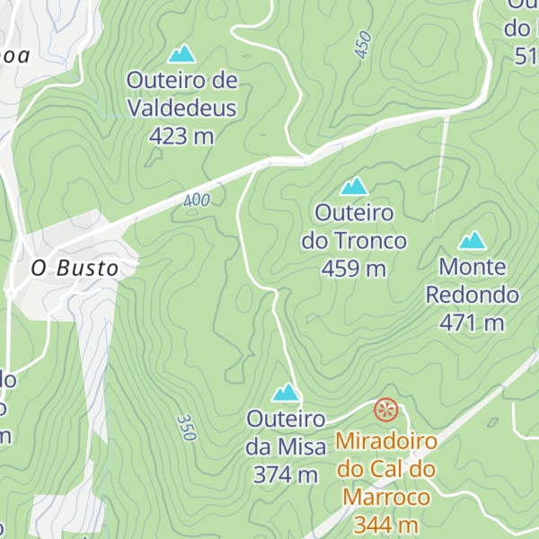 Map of Outeiro da Gomariza