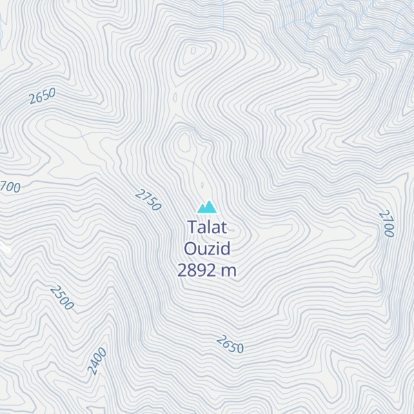 Map of Talat Ouzid