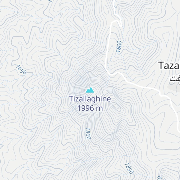 Map of Tizallaghine