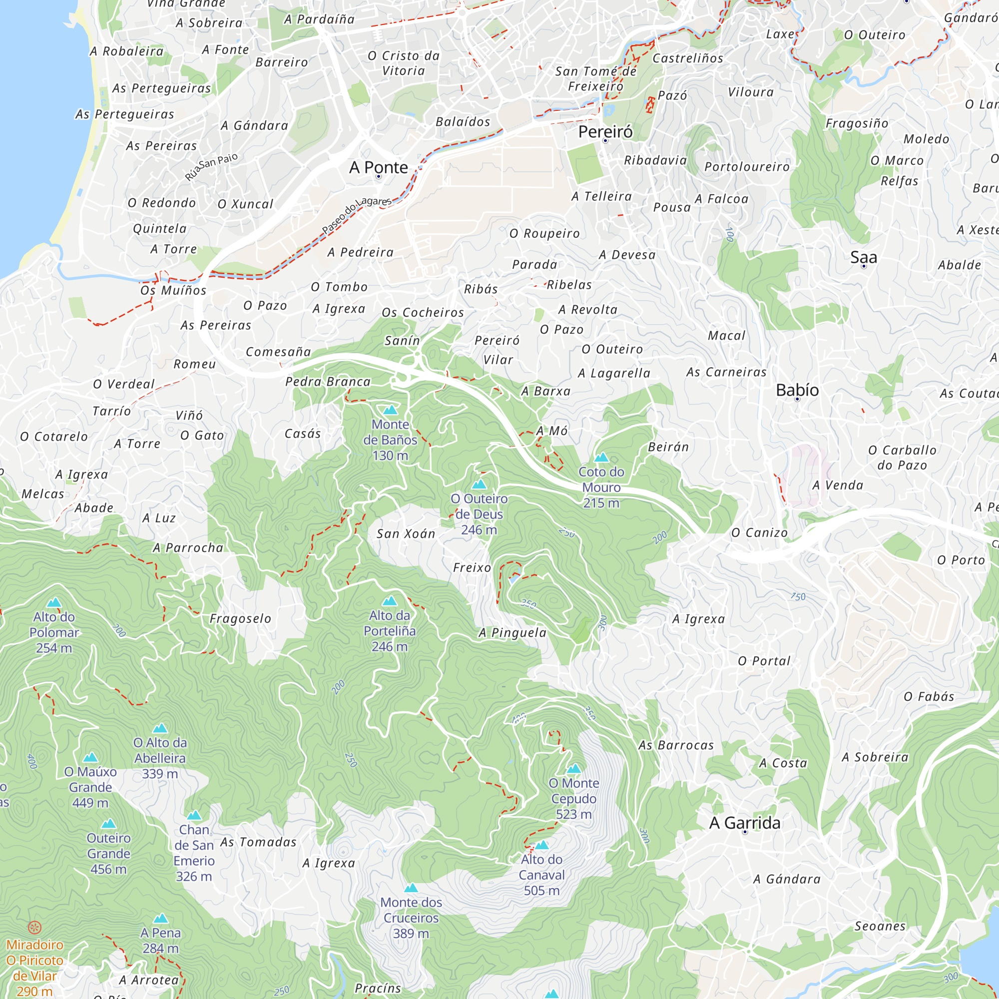 Refugio do Freixo map