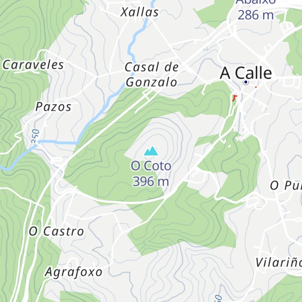 Map of O Coto