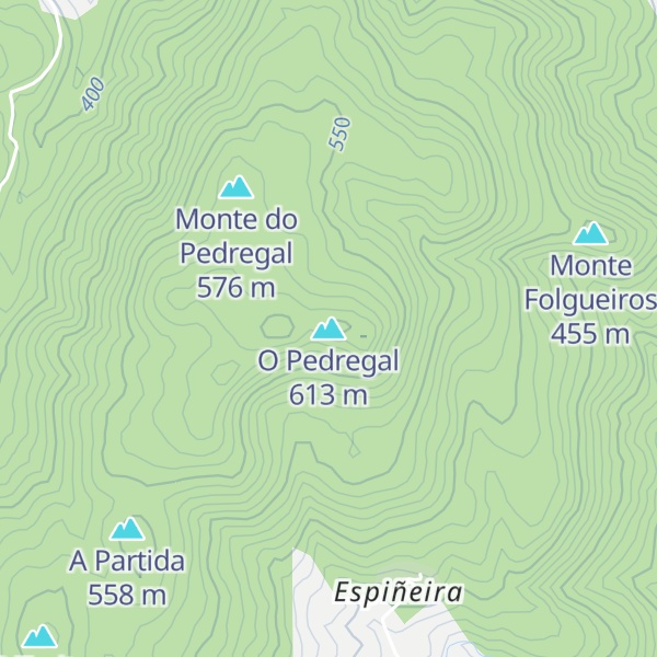 Map of O Pedregal
