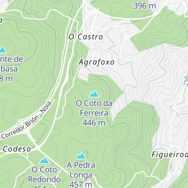 Map of O Coto da Ferreira