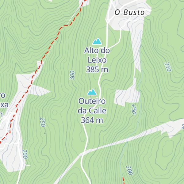 Map of Outeiro da Calle