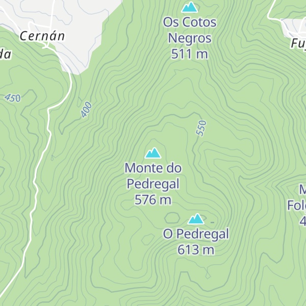 Map of Monte do Pedregal