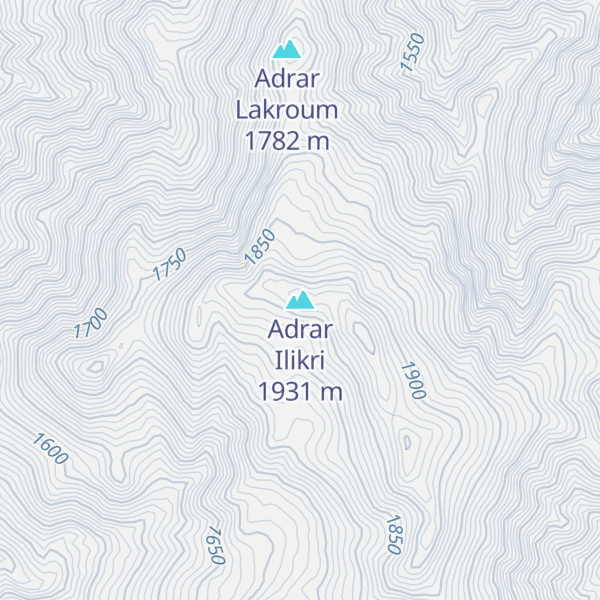 Map of Adrar Ilikri