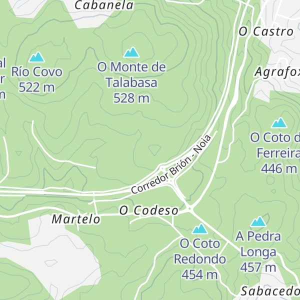 Map of As Pedras Negras