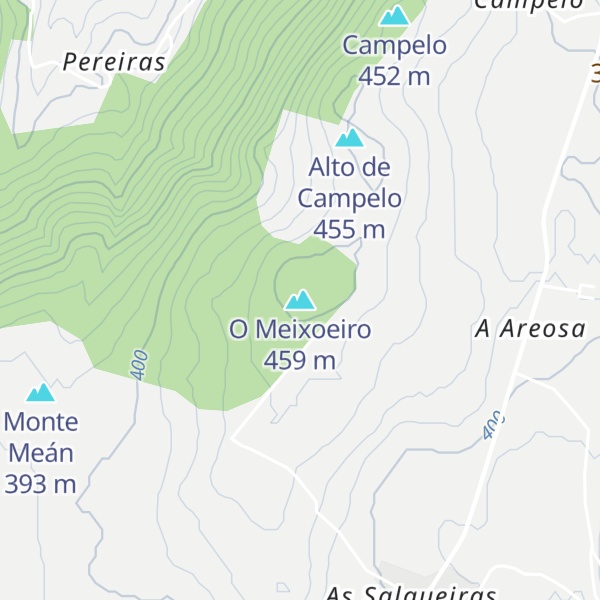 Map of O Meixoeiro